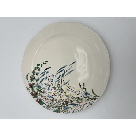 Anthropologie Printemps Dinner Plates Stoneware Spring Flowers Floral Set of 4 - Picture 3 of 6